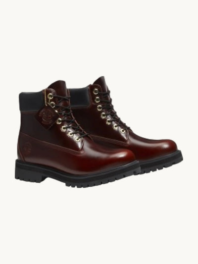 Bottes Timberland Heritage imperméables bordeaux cuir pleine fleur