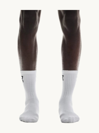 Logo Sock High 3P Unisex White
