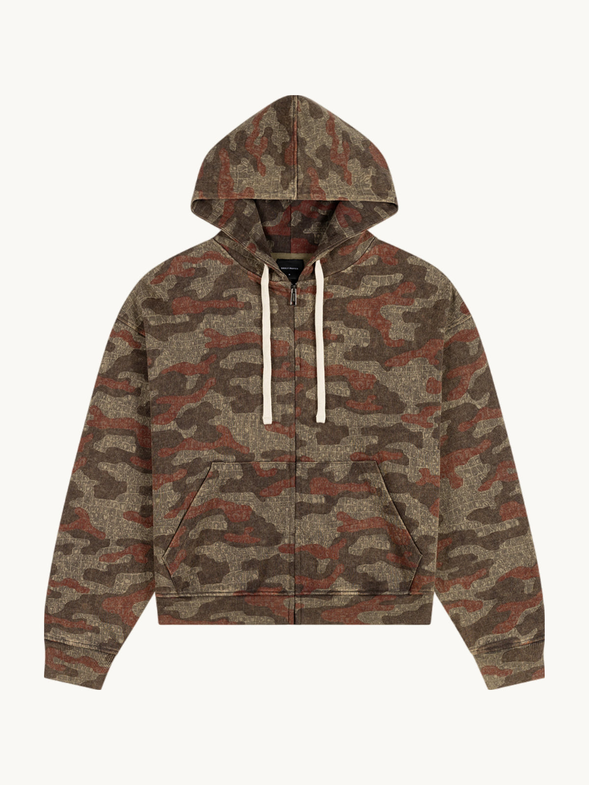 Sweat à Capuche Boxy Camo