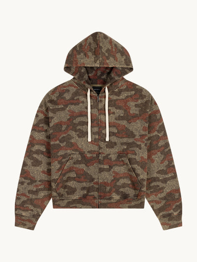 Sweat à Capuche Boxy Camo